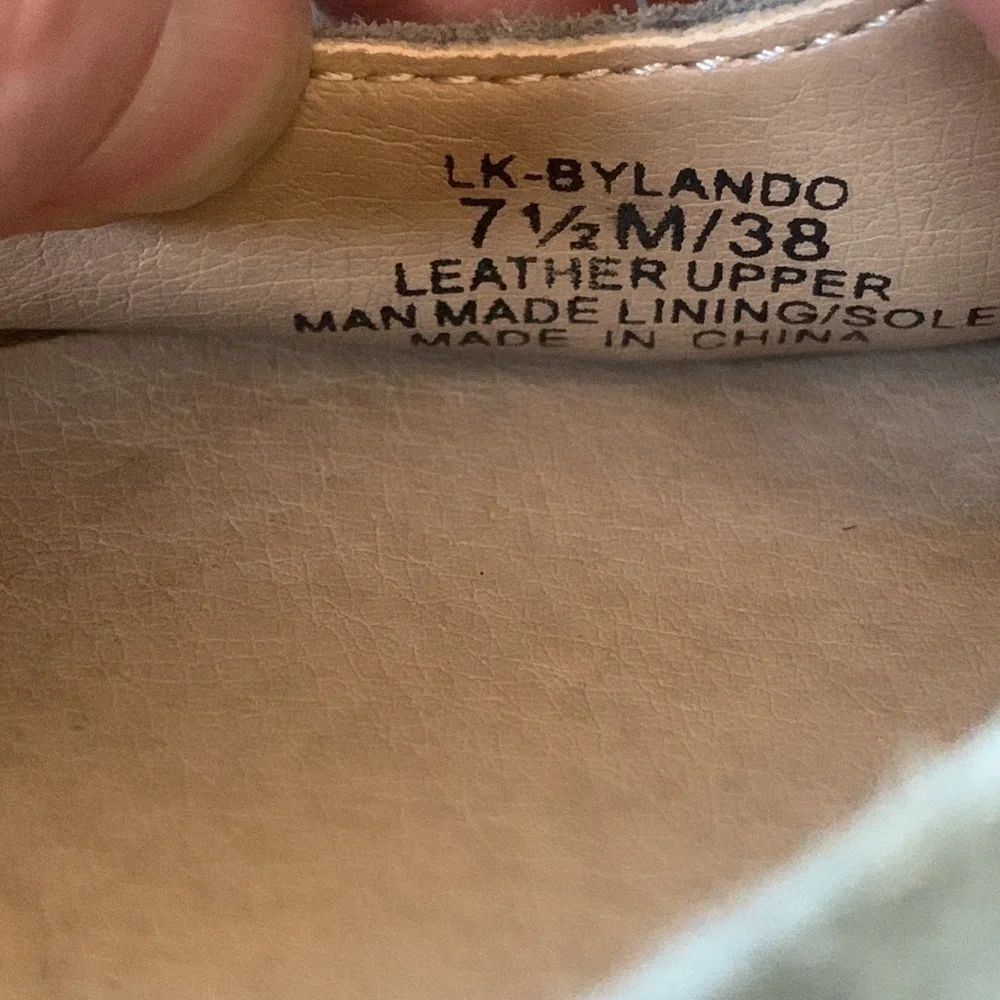 Lucky Brand Camo Bylando Leather Ballet Flat Size‎ 7.5